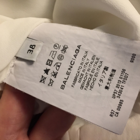 Balenciaga  White Sleevless Cocktail Dress Elegant - Picture 7 of 8